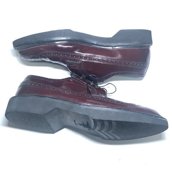 Stuart Mcguire Mens Cordovan Brogue Shoes Brown
